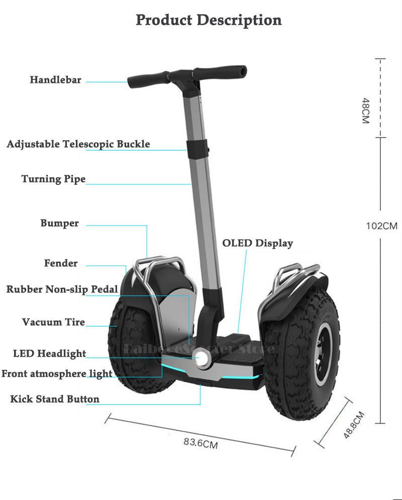 DAIBOT AUTOBALANCE 2 WHEELS - Imagen 5